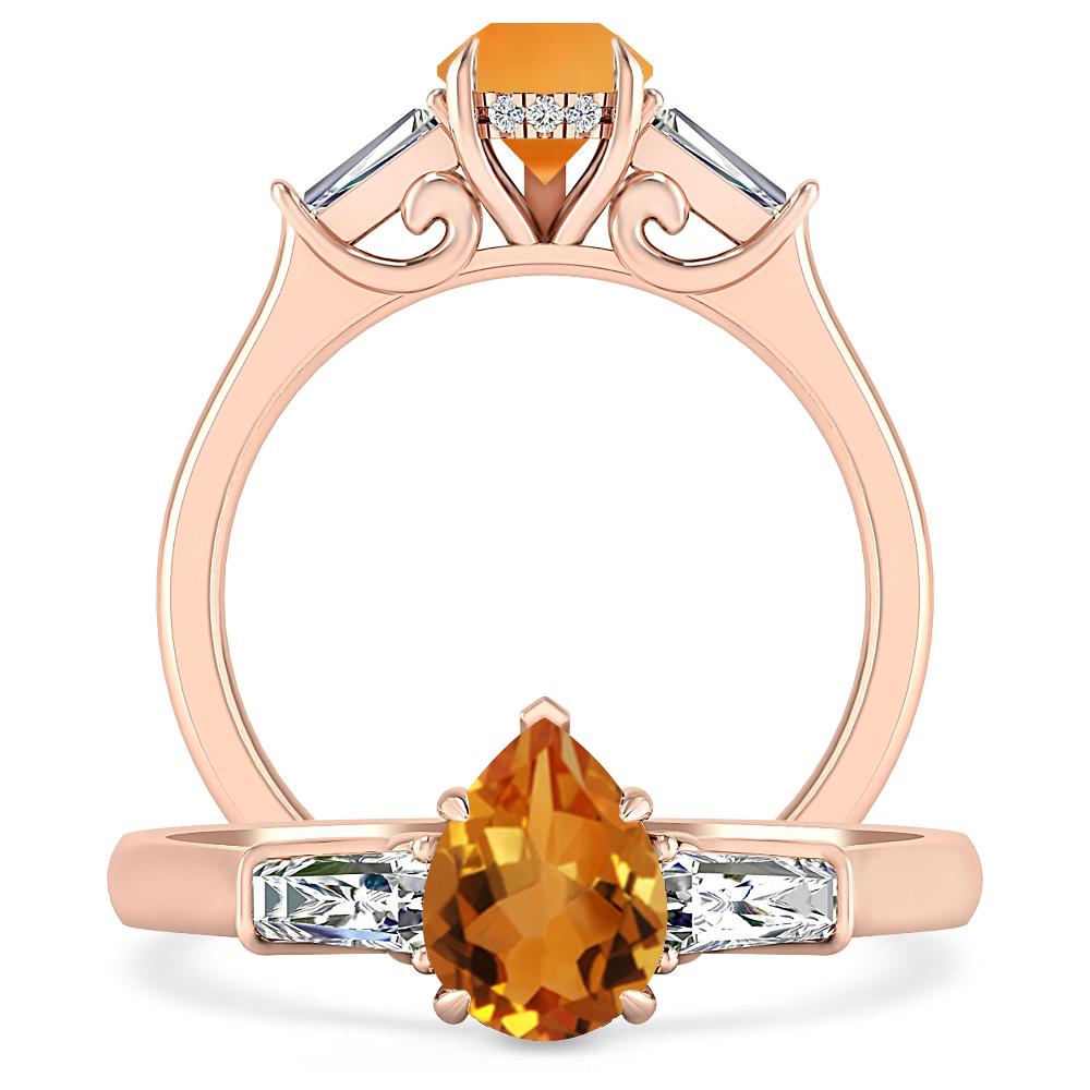 Rose Gold - Citrine