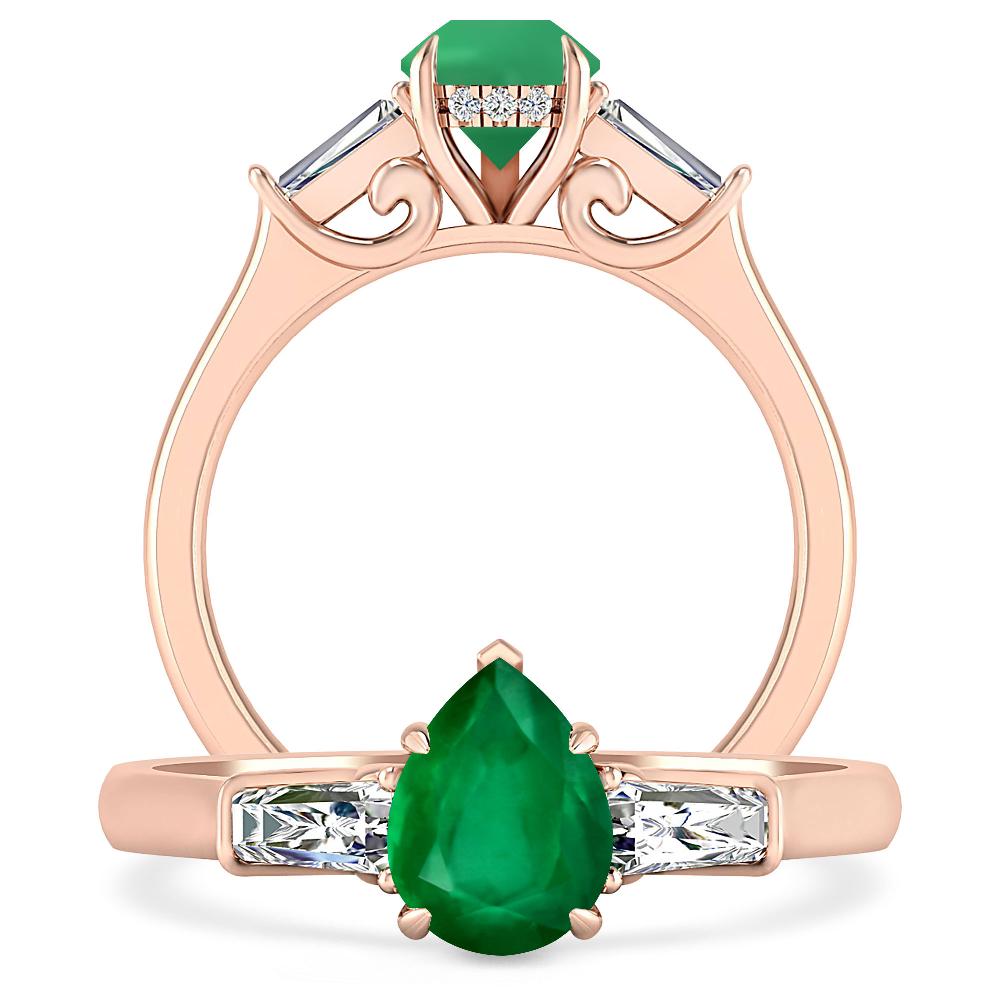 Rose Gold - Emerald