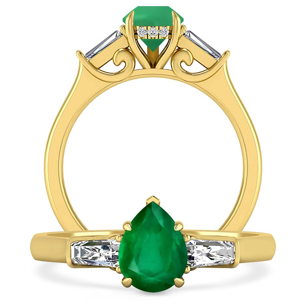 Yellow Gold - Emerald