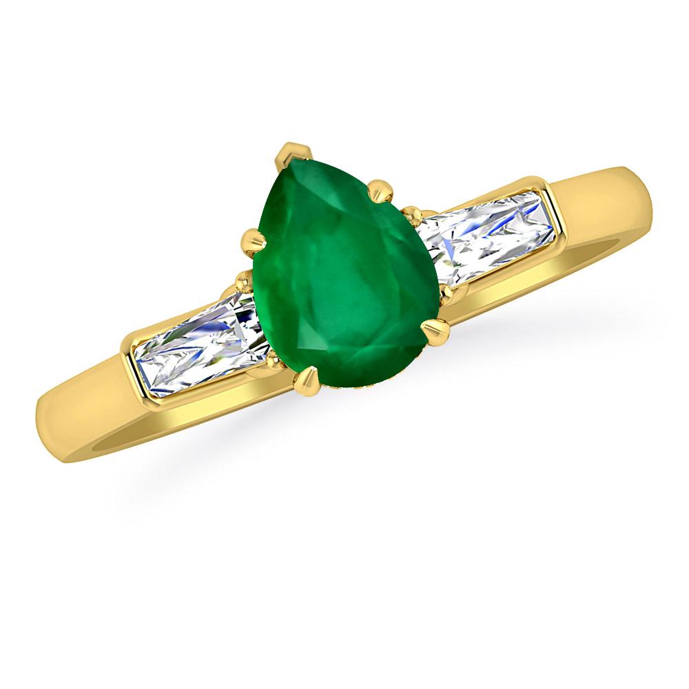 Yellow Gold - Emerald