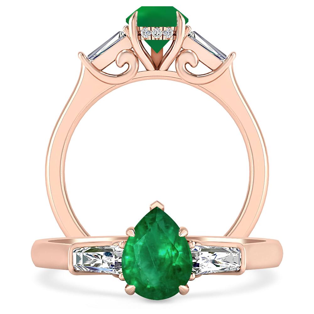 Rose Gold - Emerald