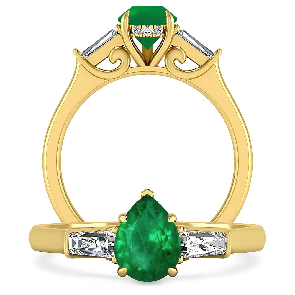 Yellow Gold - Emerald