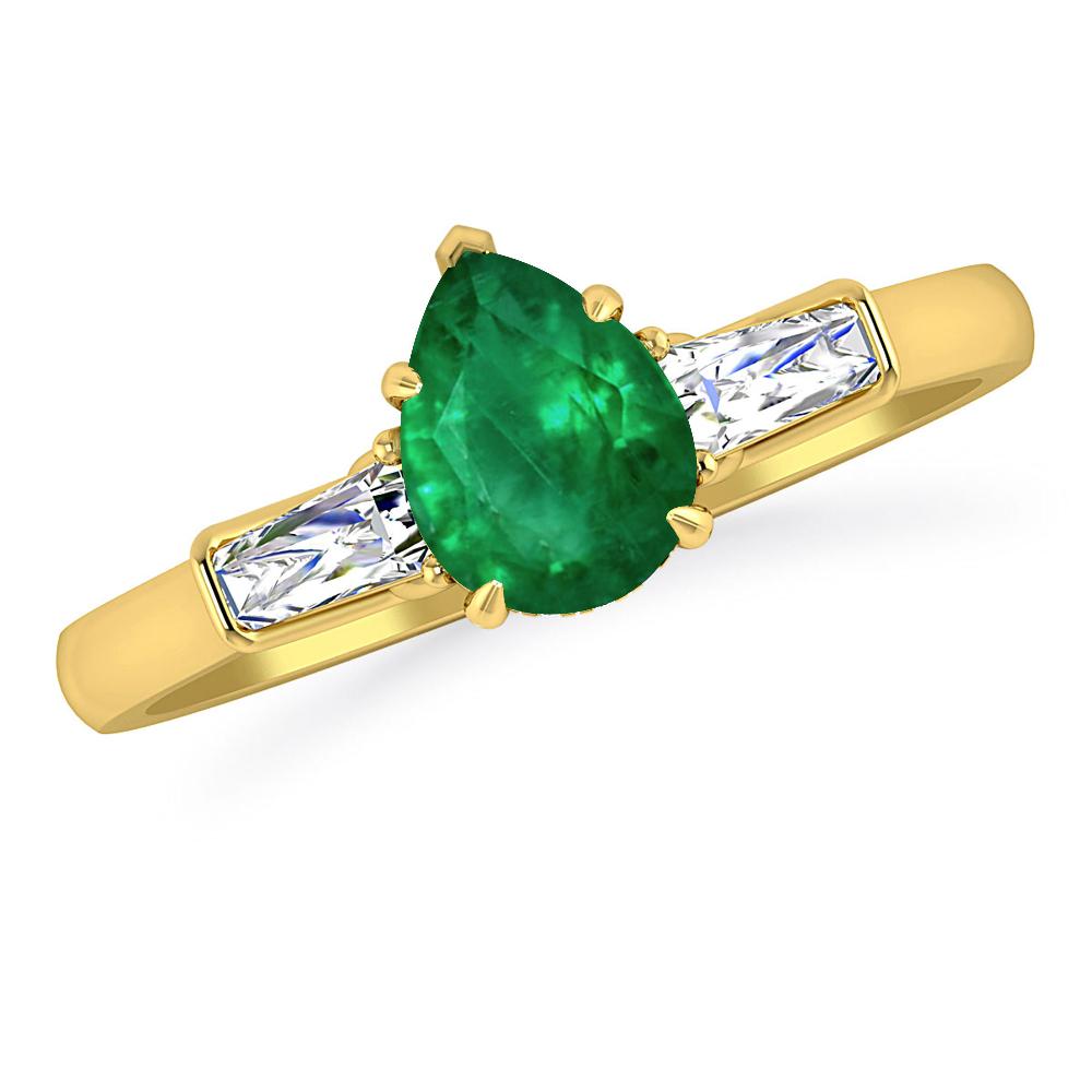 Yellow Gold - Emerald