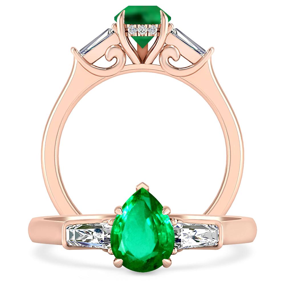 Rose Gold - Emerald