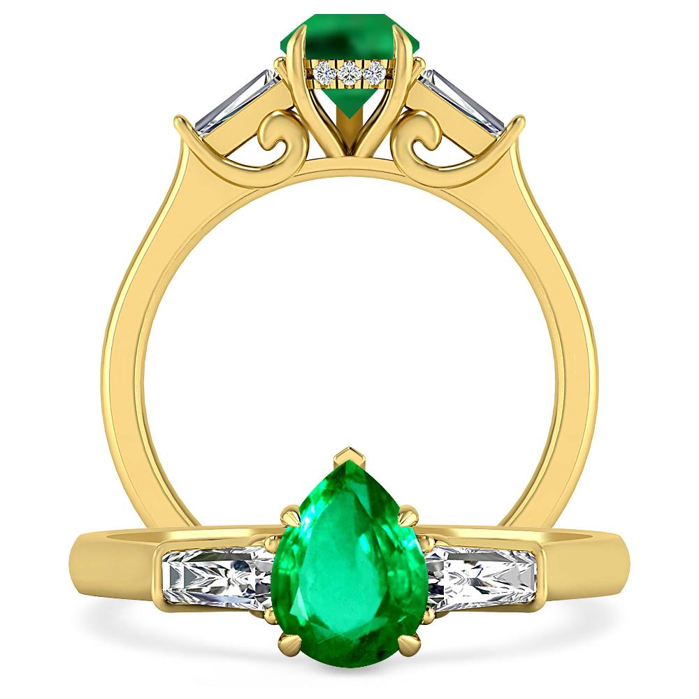 Yellow Gold - Emerald