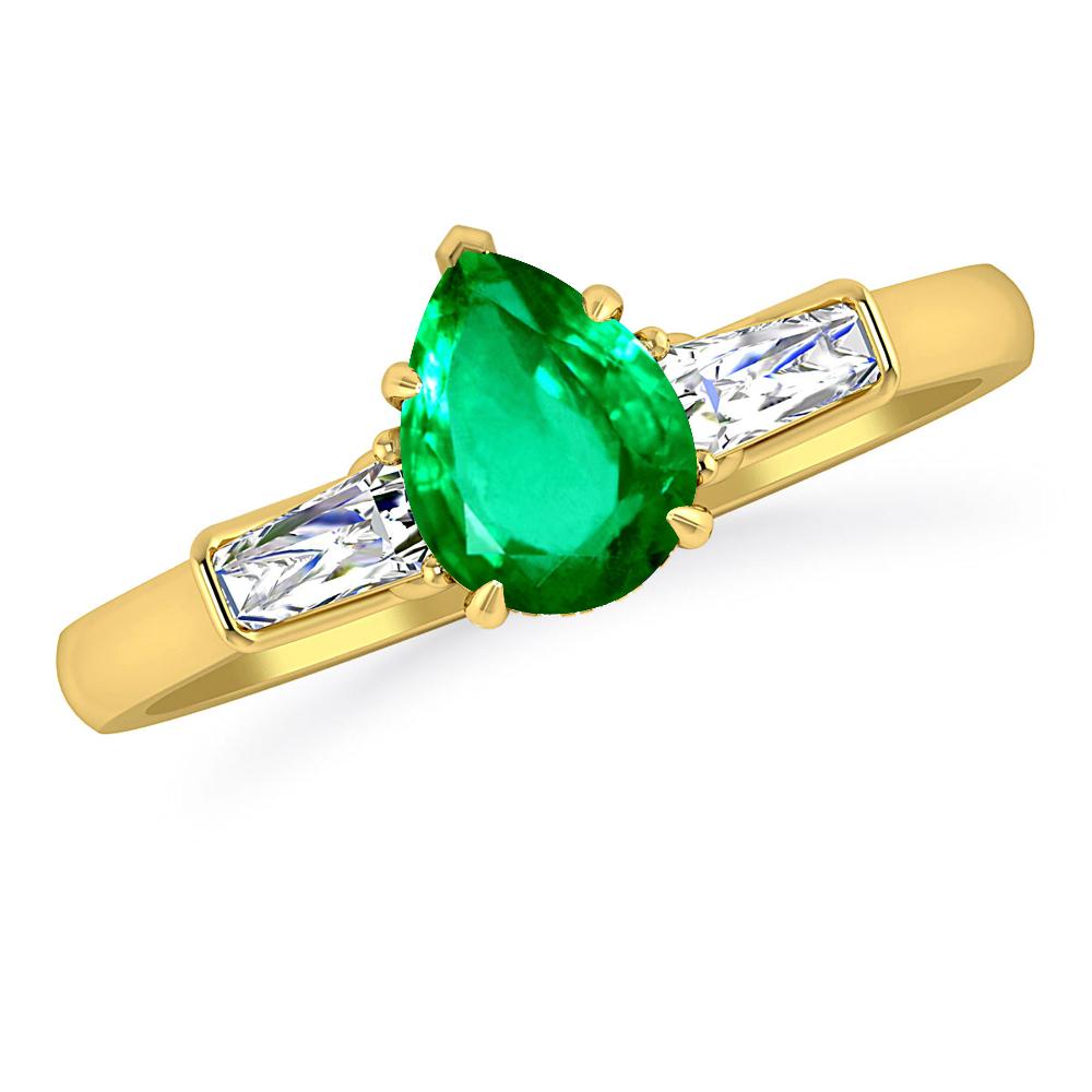 Yellow Gold - Emerald