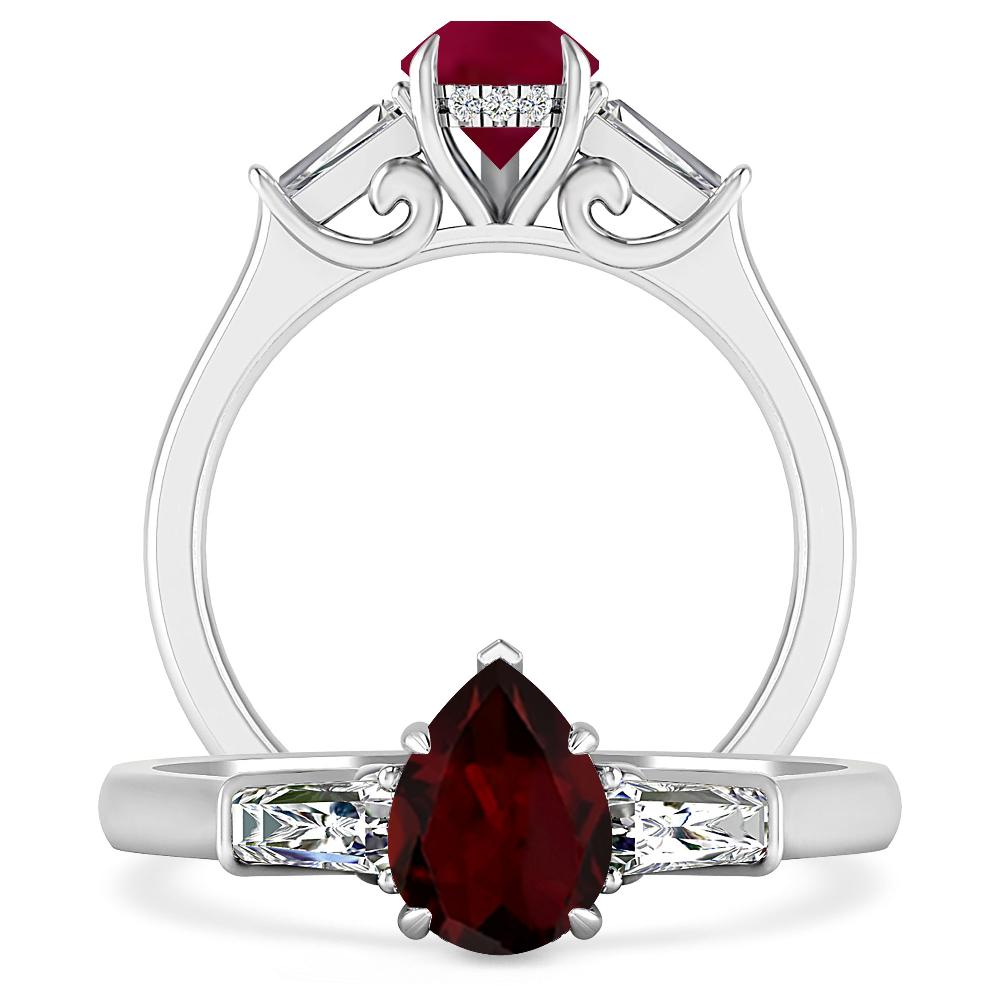 White Gold - Garnet