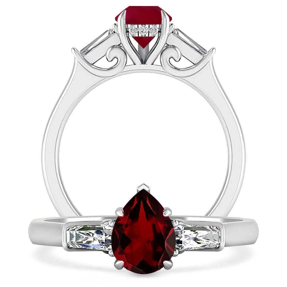 White Gold - Garnet