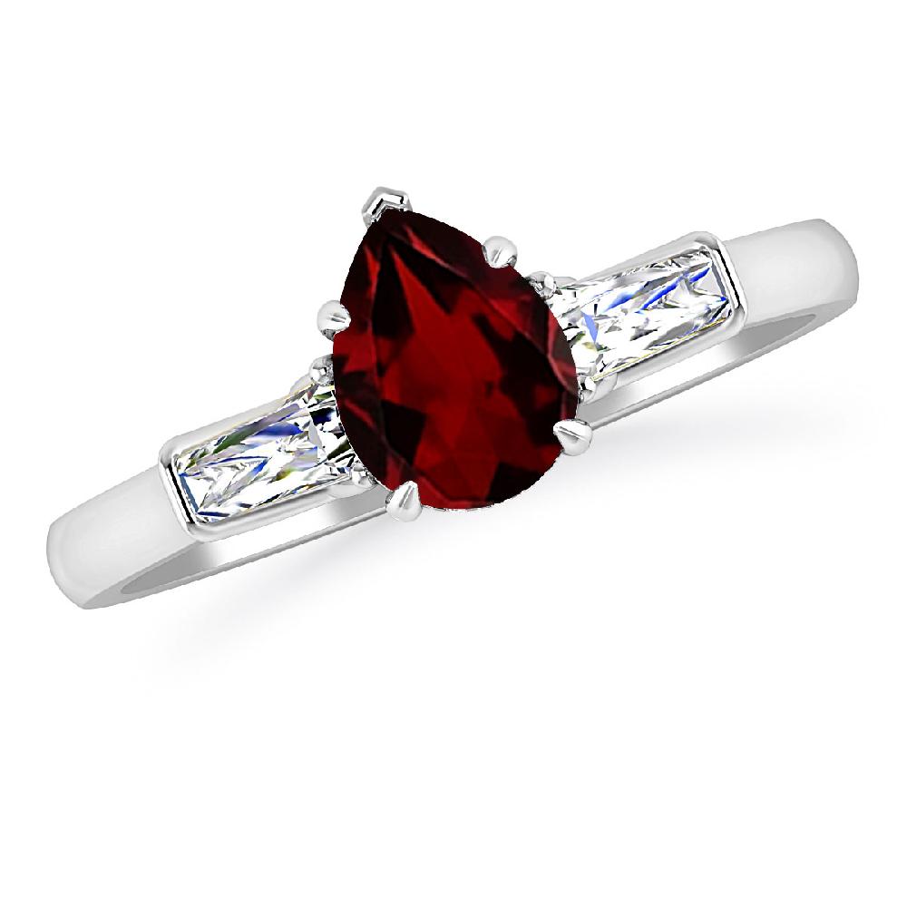 White Gold - Garnet