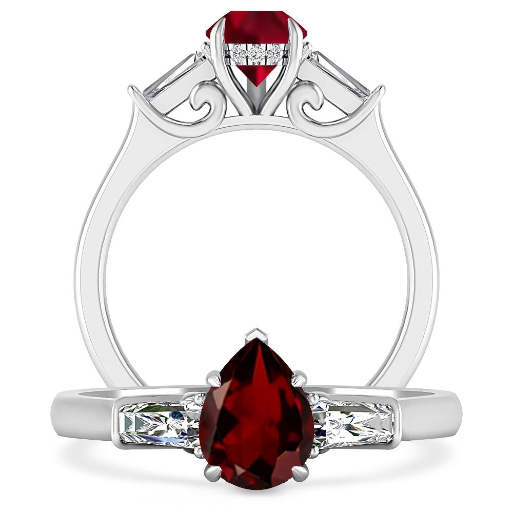 White Gold - Garnet