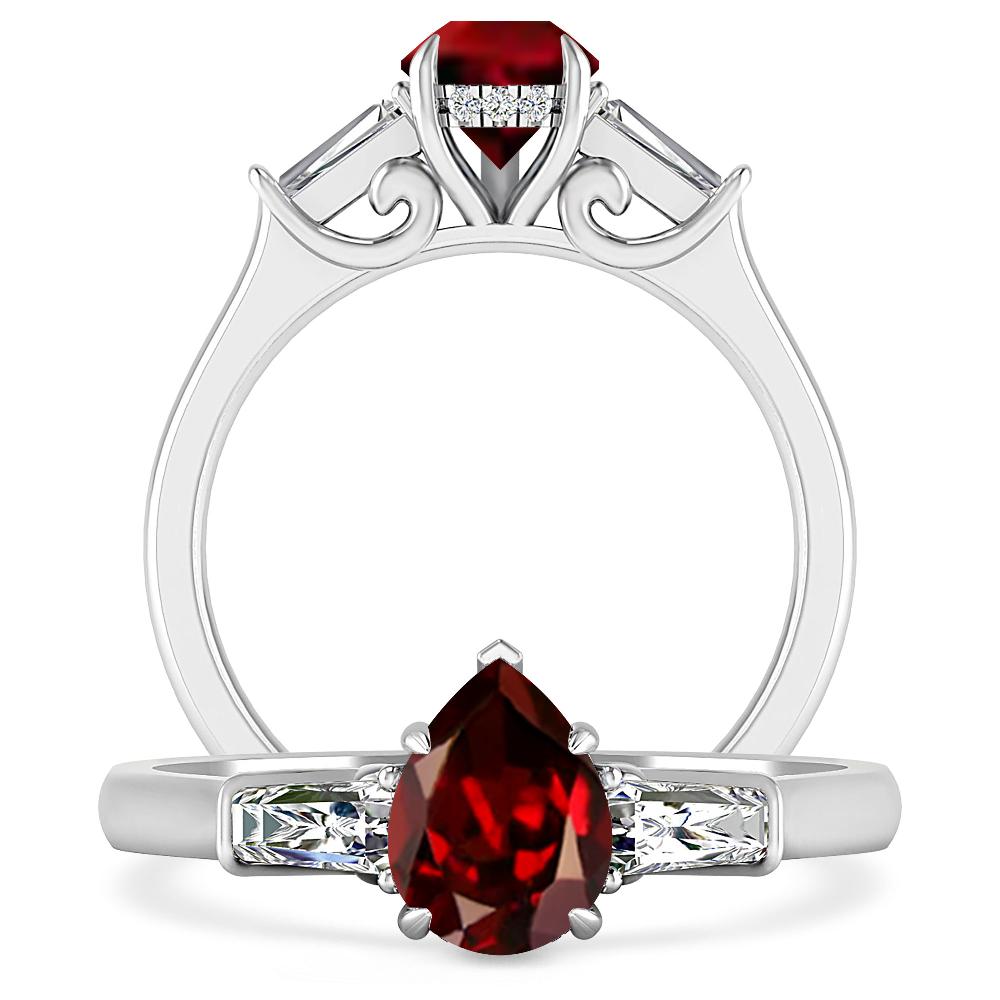 White Gold - Garnet