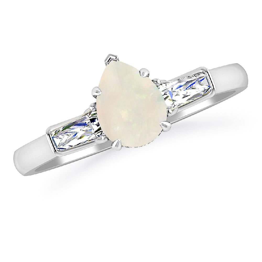 White Gold - Opal