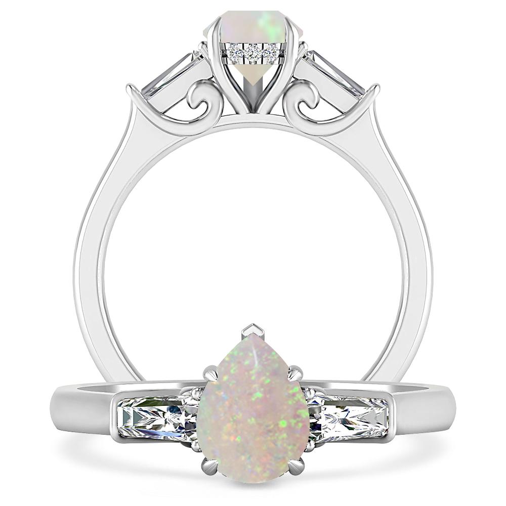 White Gold - Opal