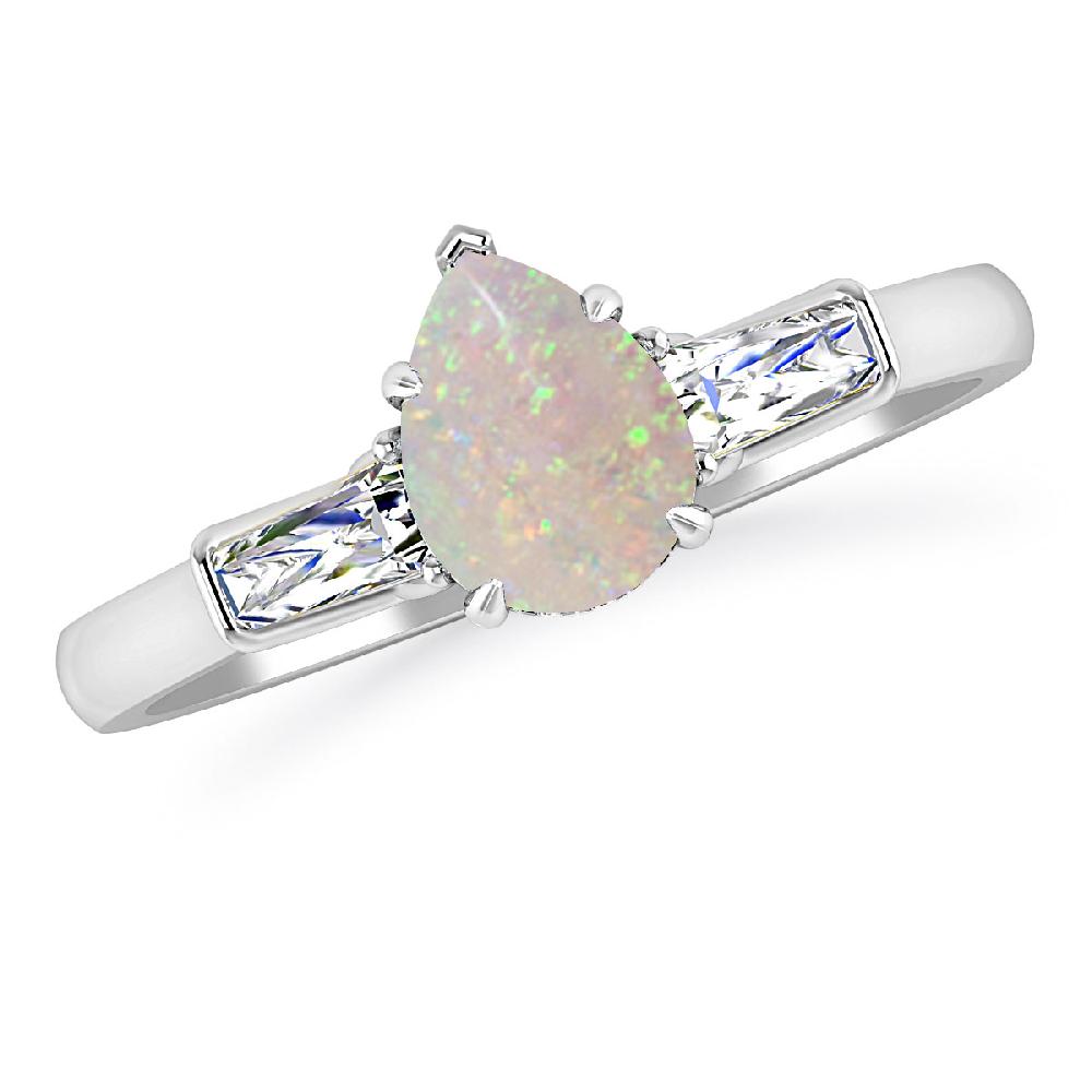 White Gold - Opal