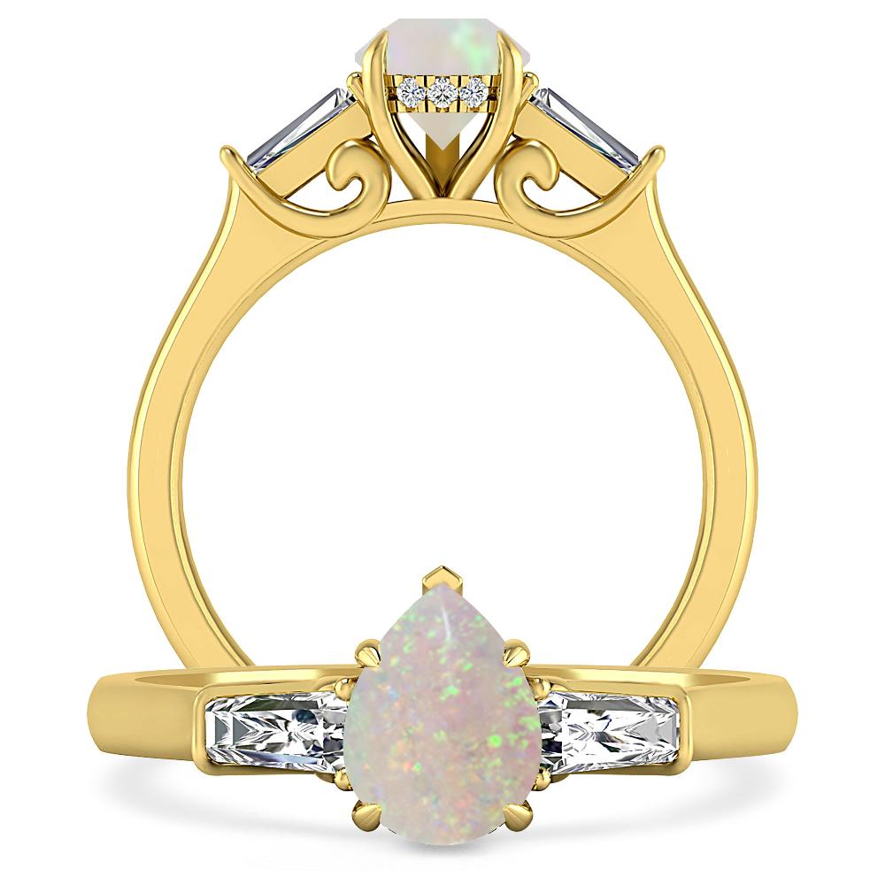 Yellow Gold - Opal