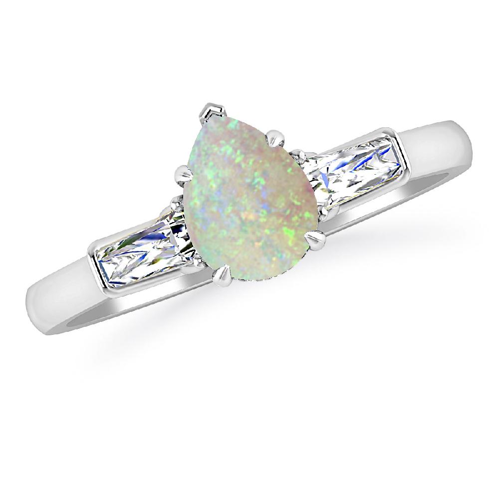 White Gold - Opal