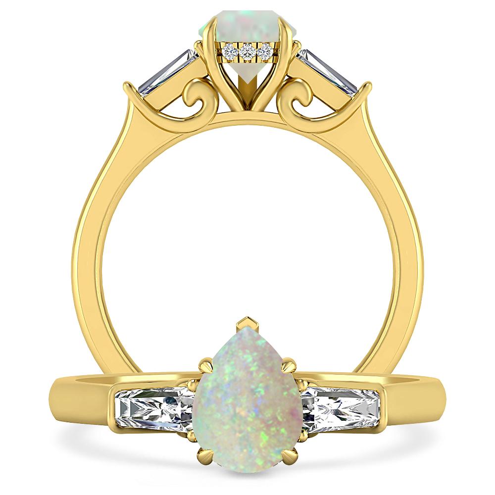 Yellow Gold - Opal