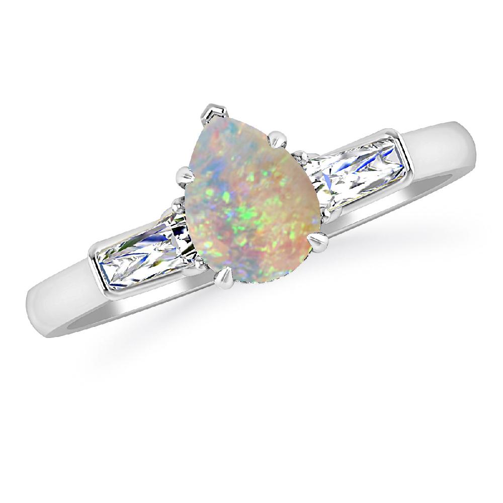 White Gold - Opal