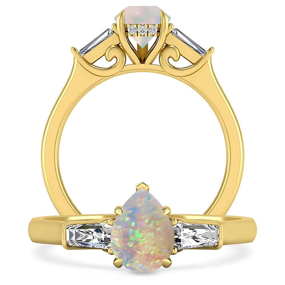 Yellow Gold - Opal