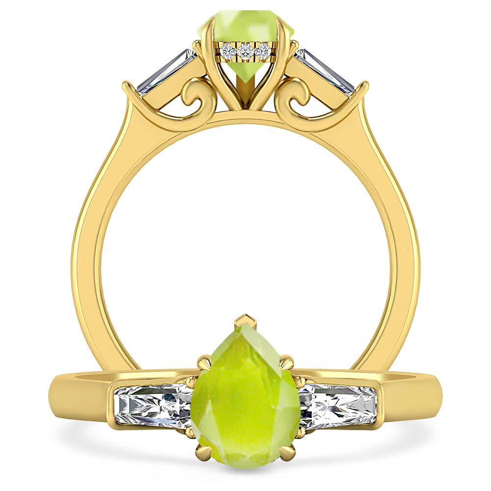 Yellow Gold - Peridot