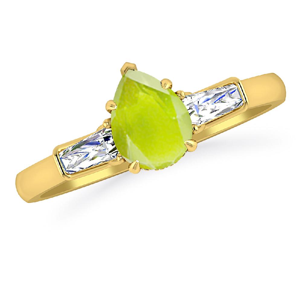 Yellow Gold - Peridot