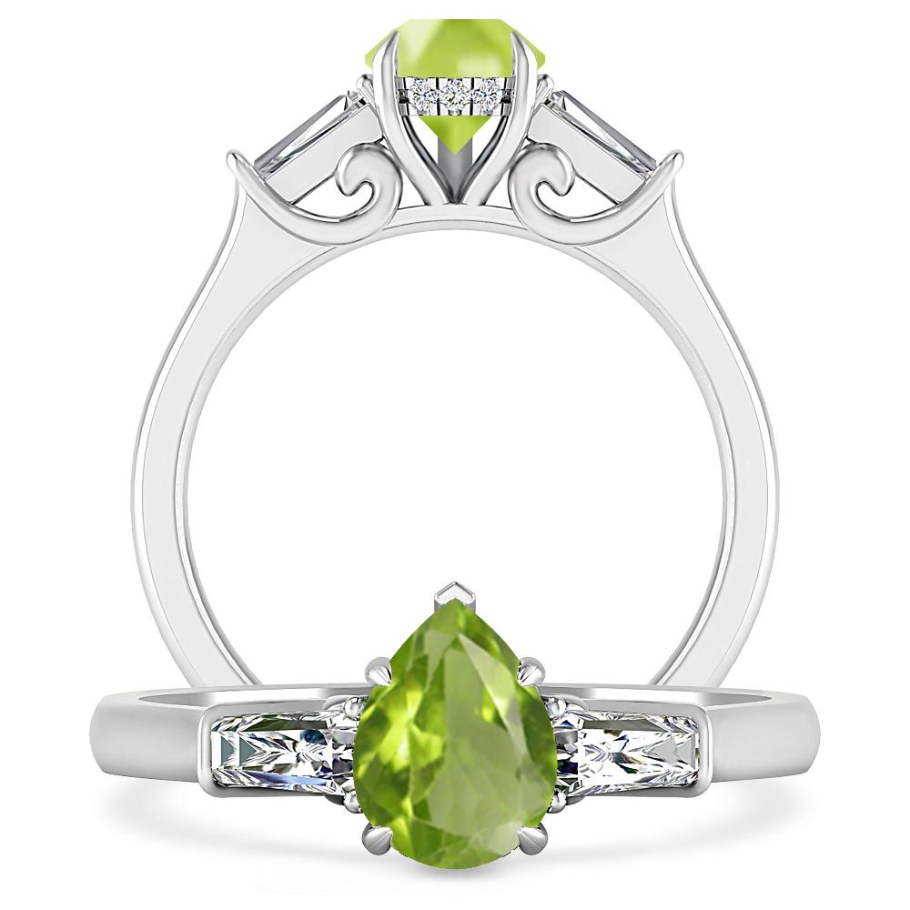 White Gold - Peridot