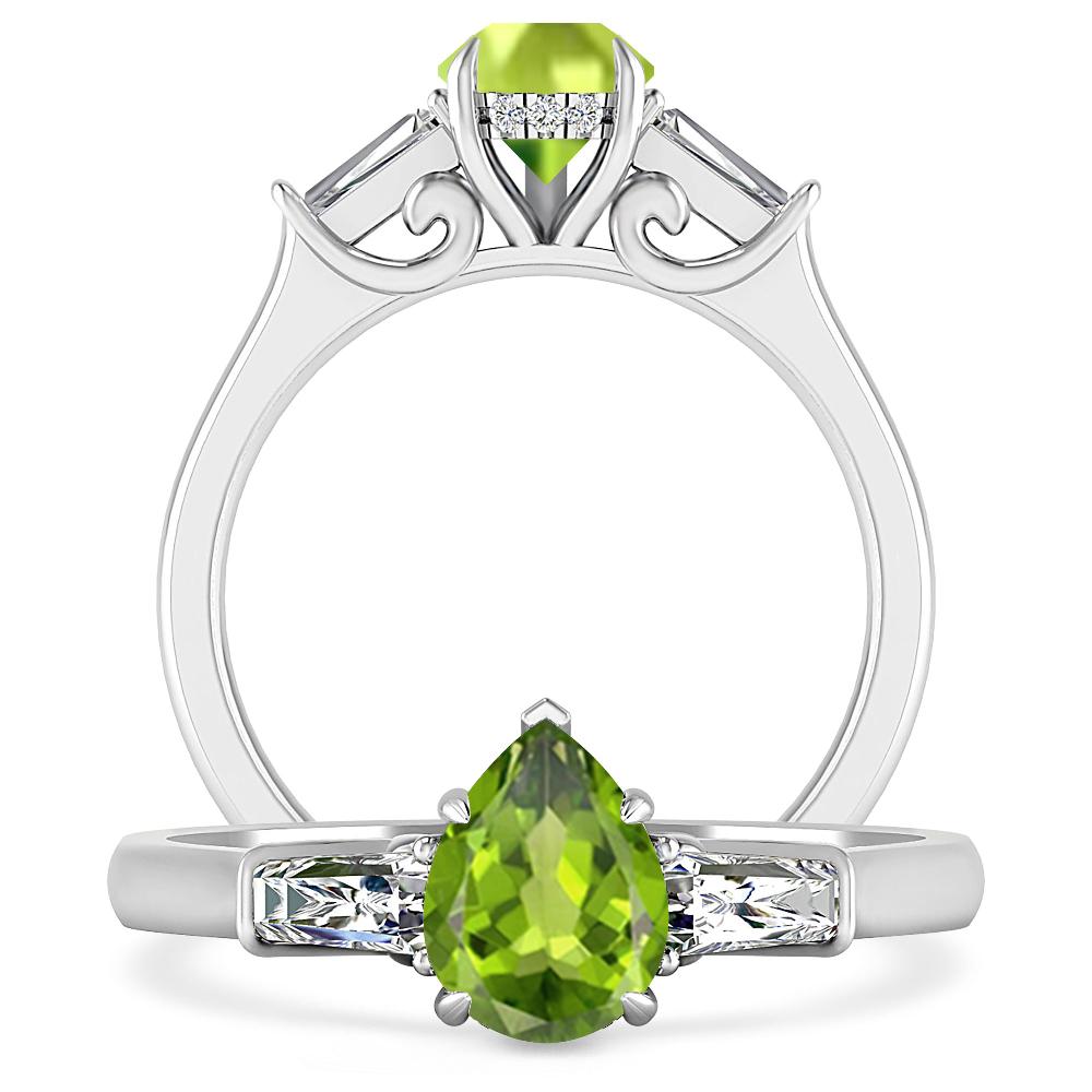 White Gold - Peridot