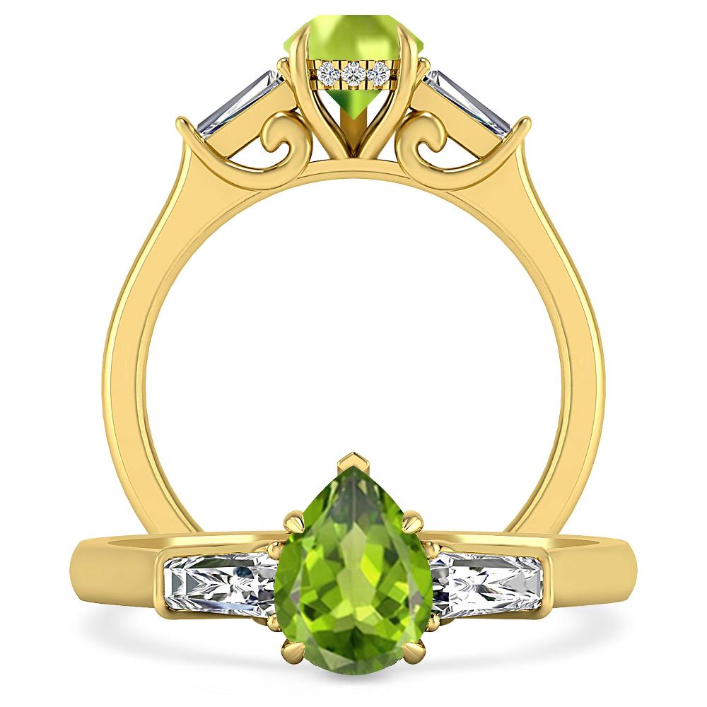 Yellow Gold - Peridot