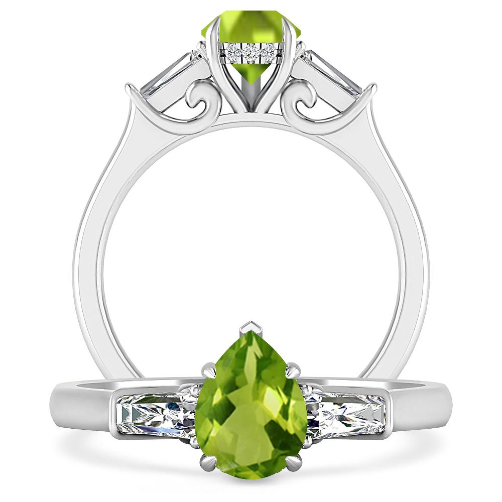 White Gold - Peridot