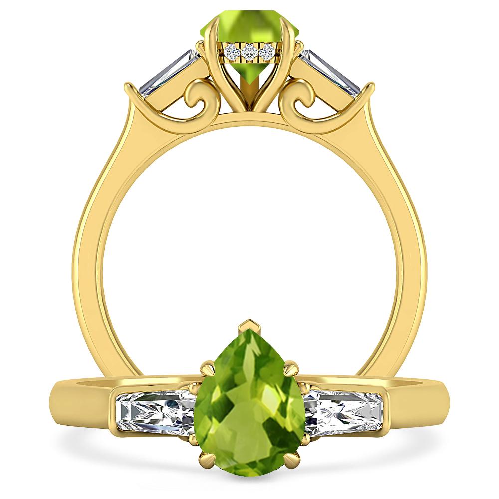 Yellow Gold - Peridot