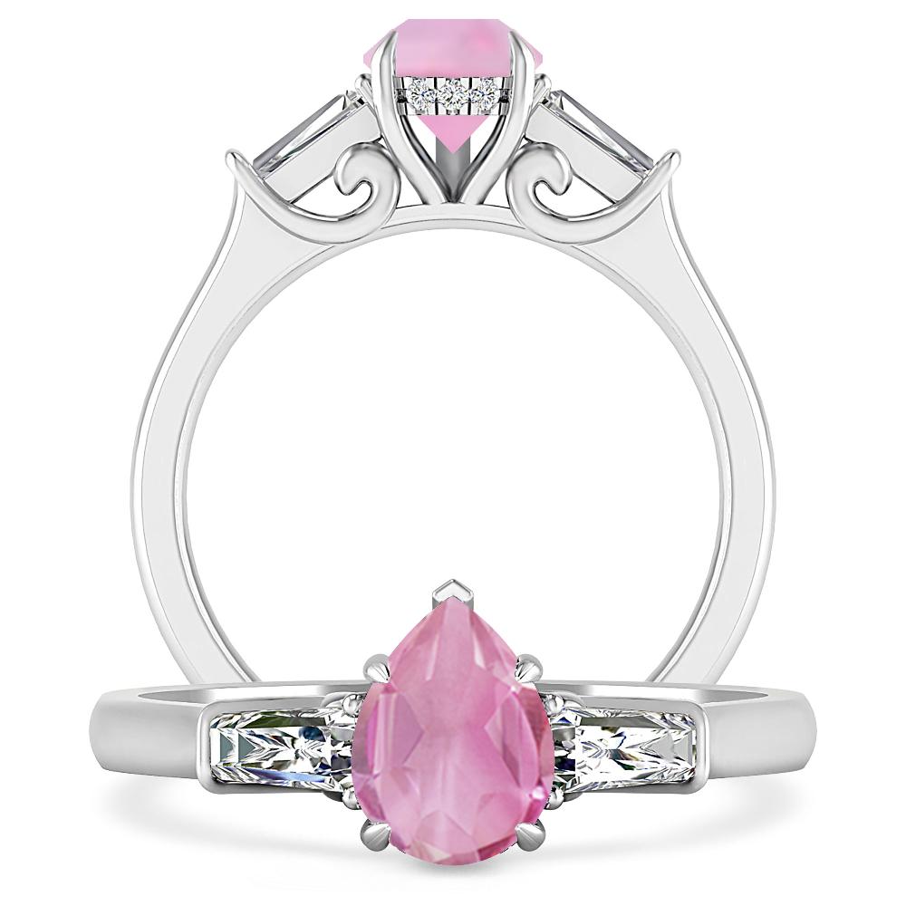 White Gold - Pink Tourmaline