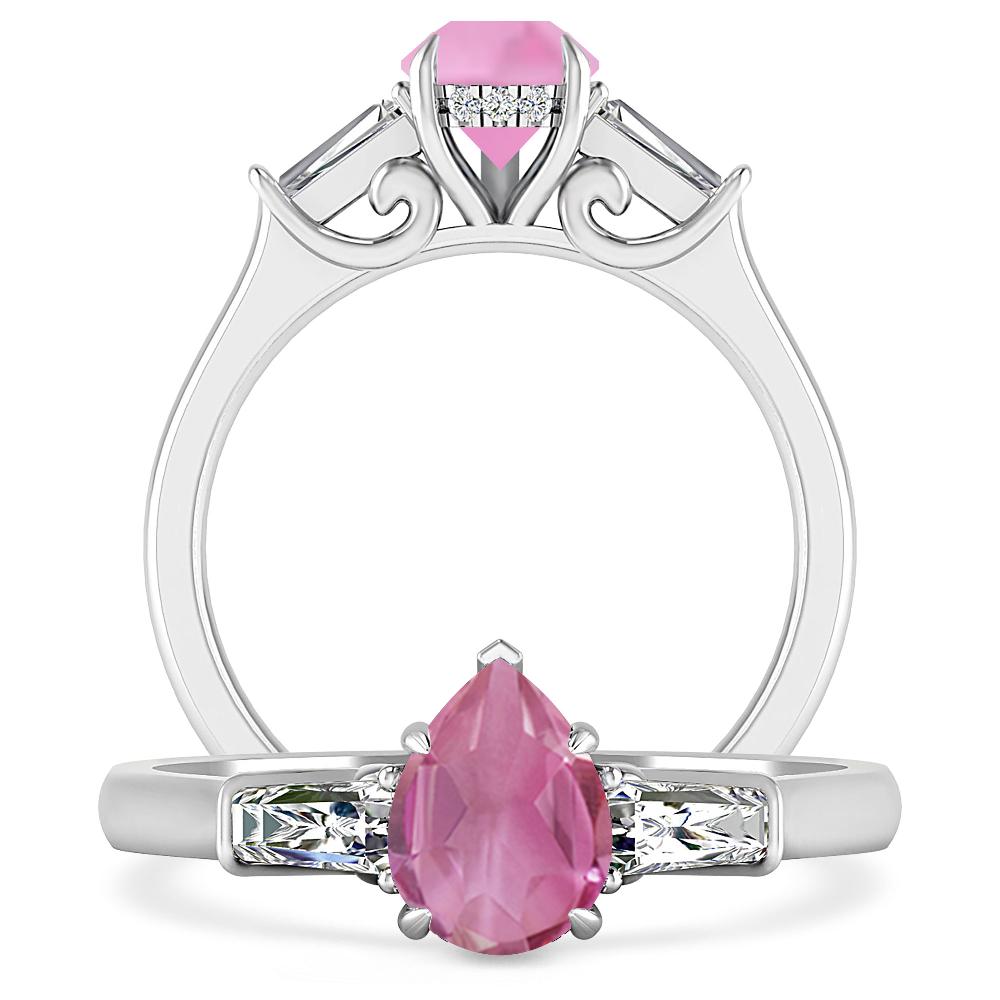 White Gold - Pink Tourmaline