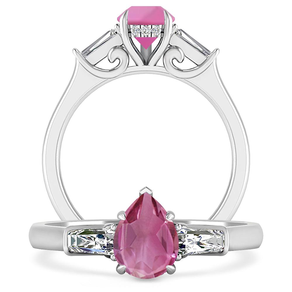 White Gold - Pink Tourmaline