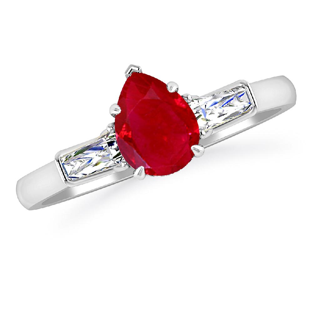 White Gold - Ruby