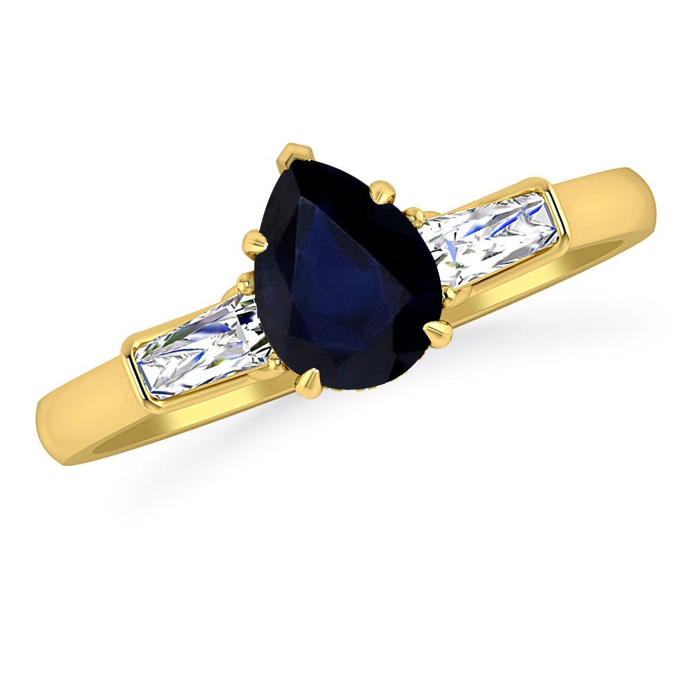 Yellow Gold - Sapphire