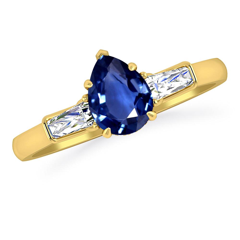 Yellow Gold - Sapphire