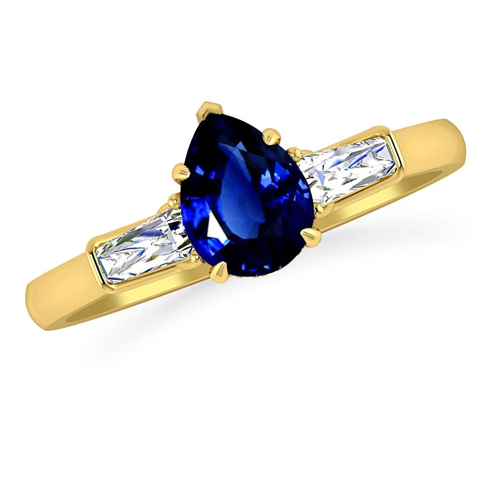 Yellow Gold - Sapphire