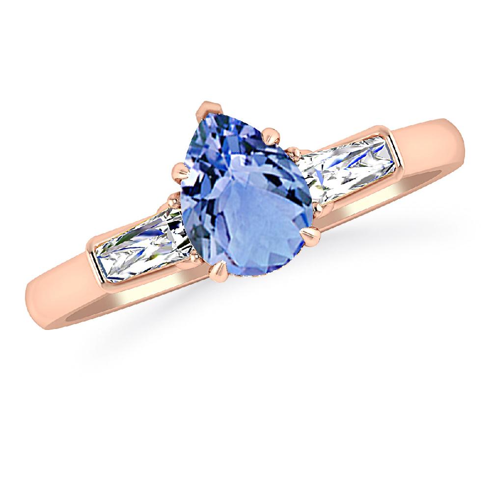 Rose Gold - Tanzanite