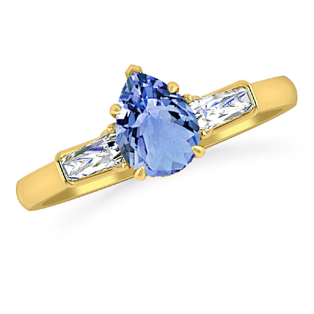 Yellow Gold - Tanzanite