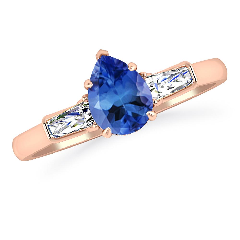 Rose Gold - Tanzanite