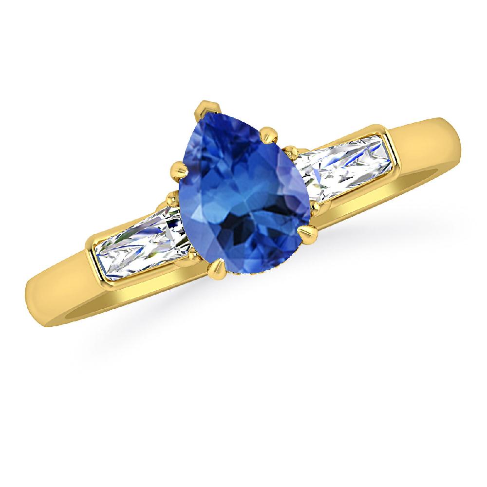 Yellow Gold - Tanzanite