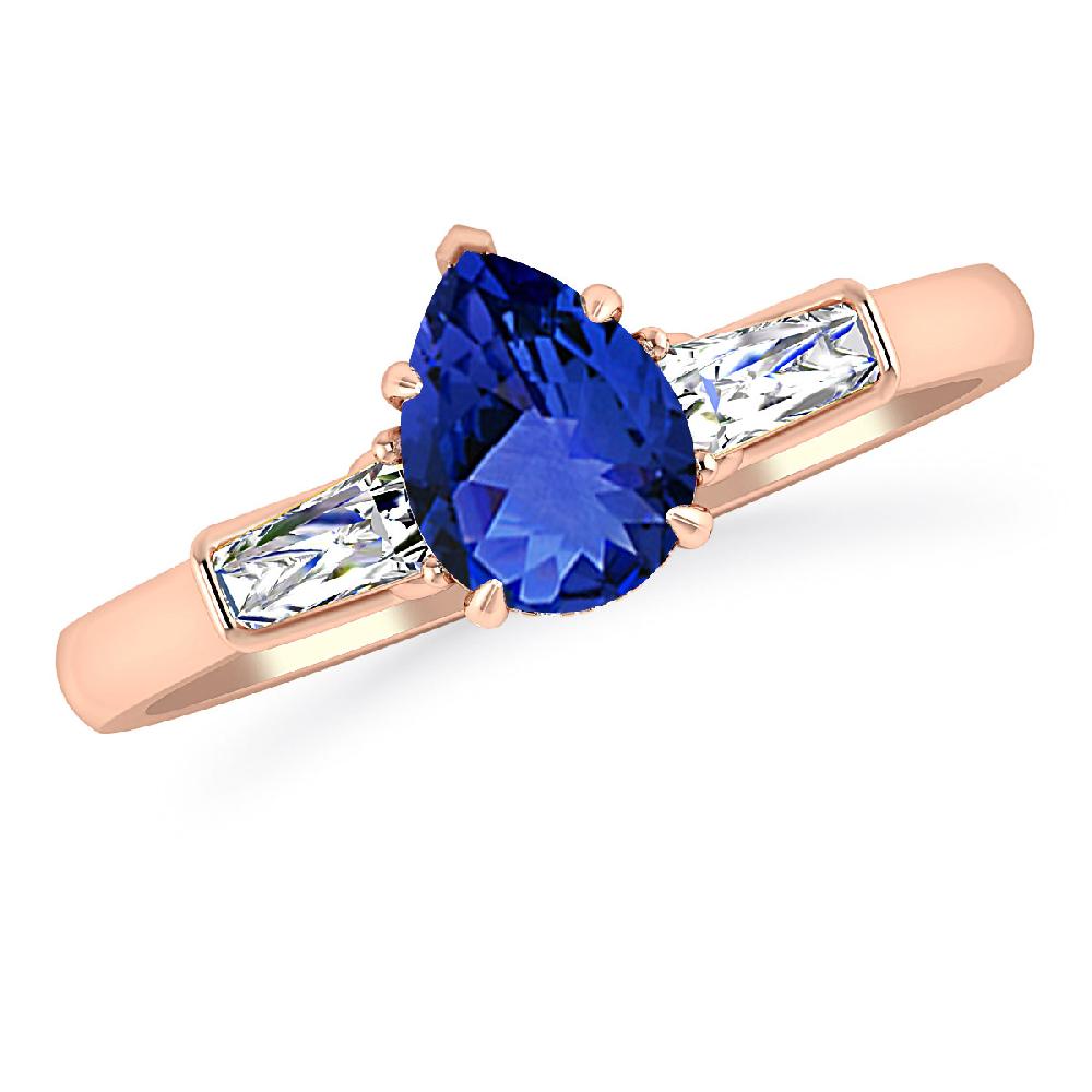 Rose Gold - Tanzanite