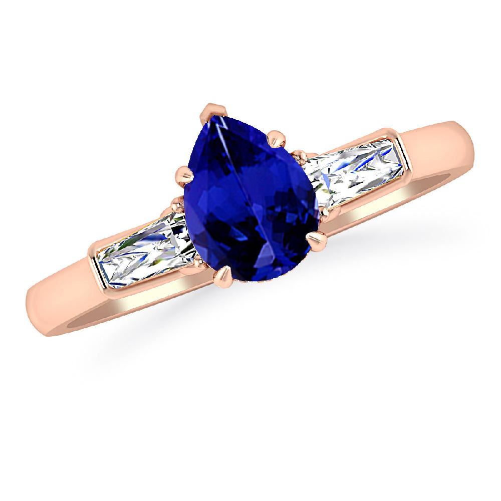 Rose Gold - Tanzanite