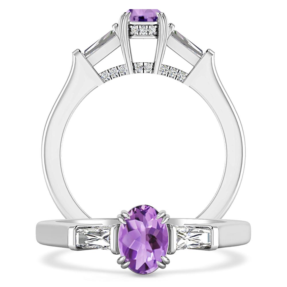 White Gold - Amethyst