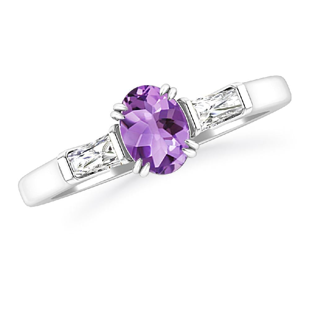 White Gold - Amethyst