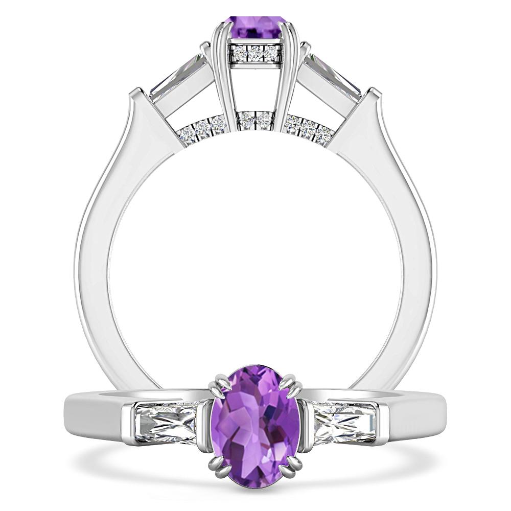 White Gold - Amethyst