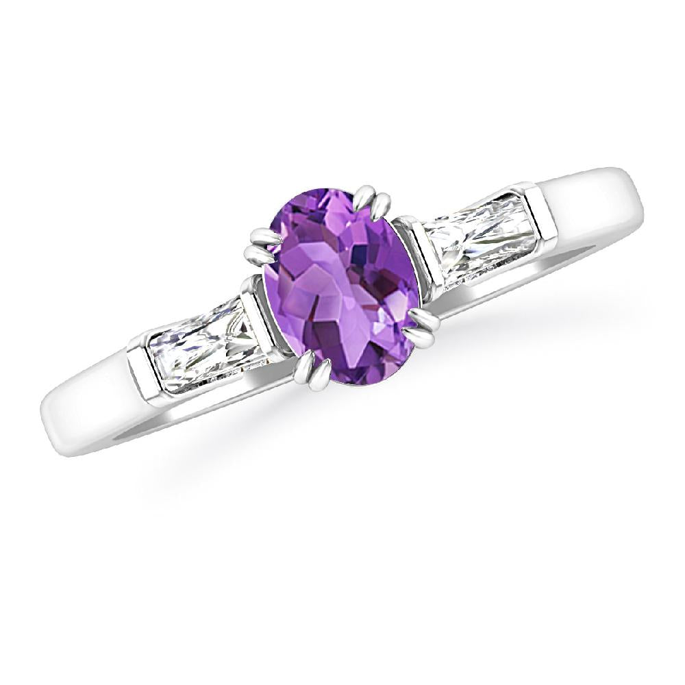 White Gold - Amethyst