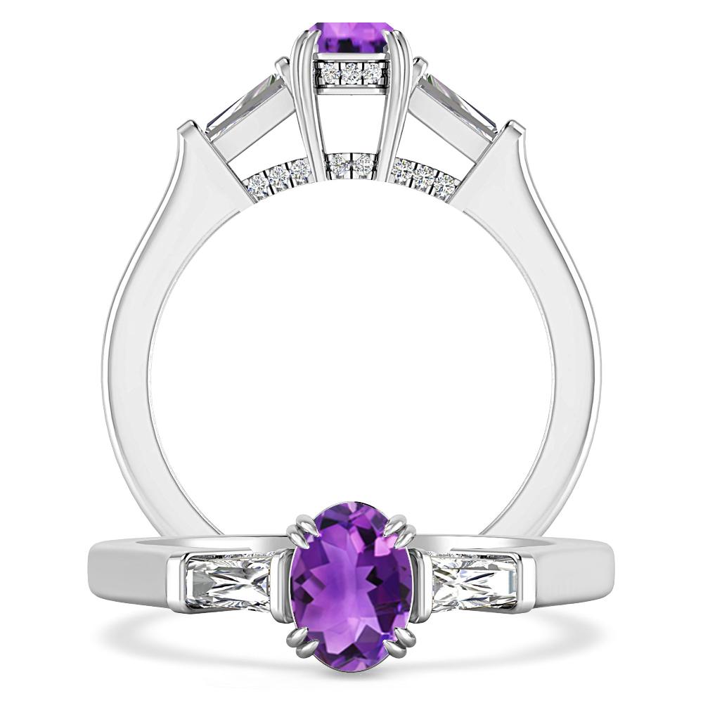 White Gold - Amethyst