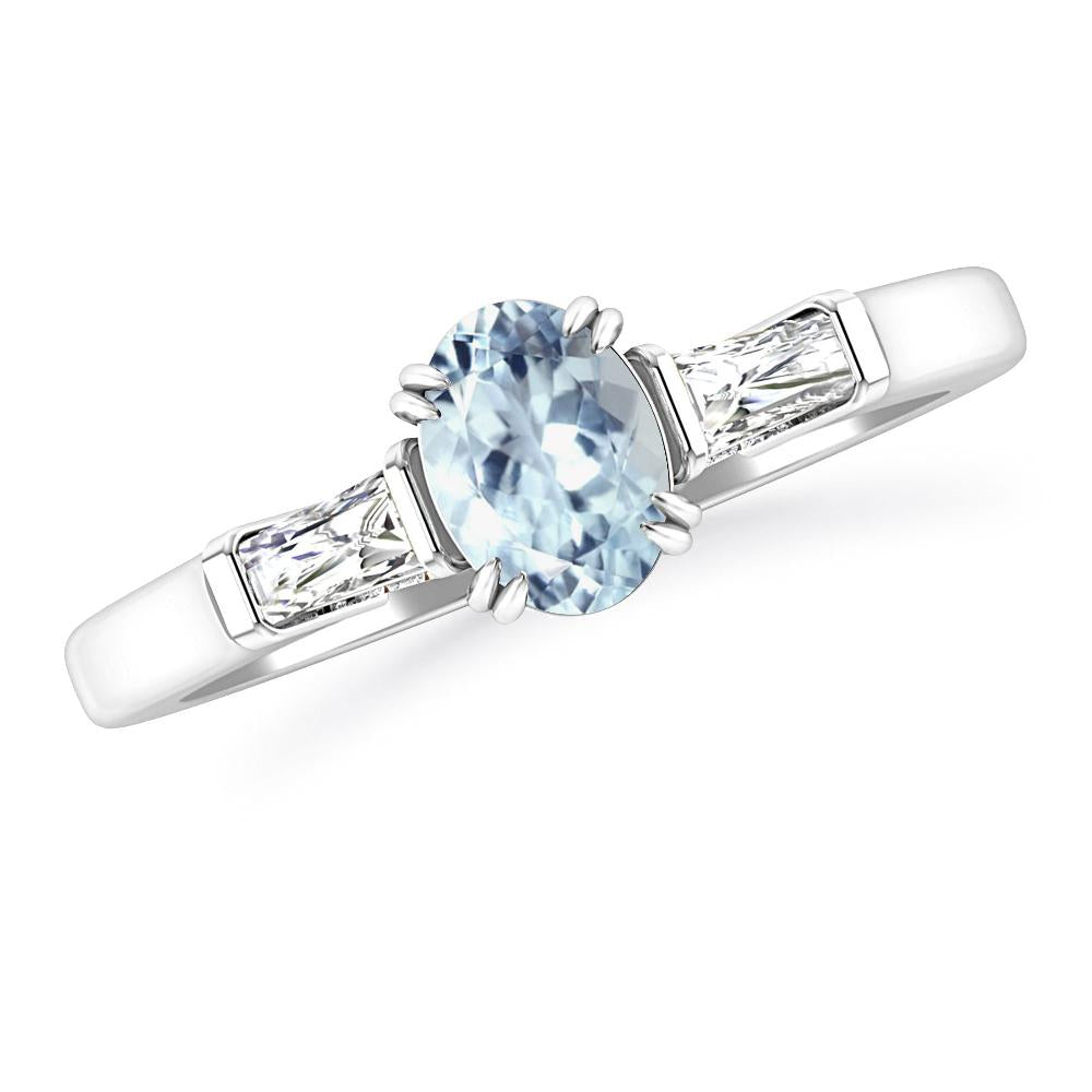 White Gold - Aquamarine