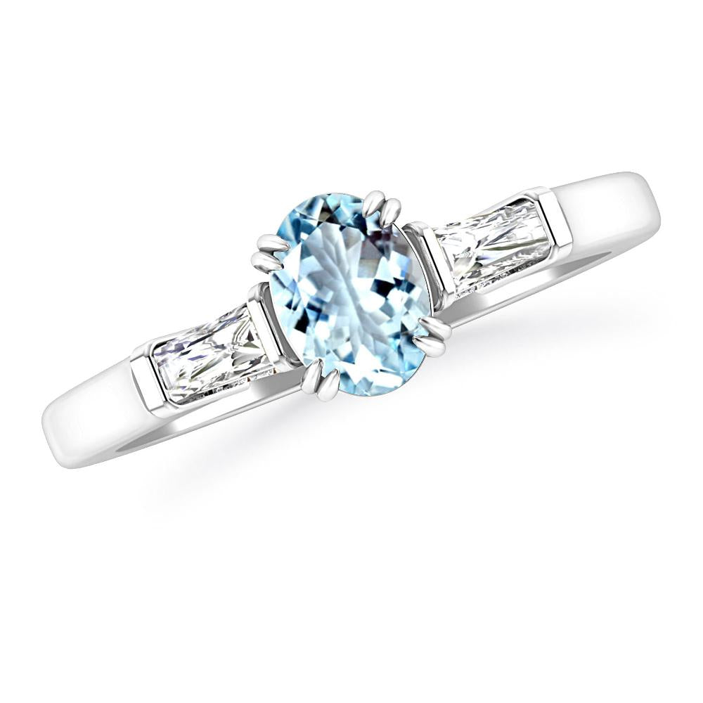 White Gold - Aquamarine